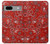 S3354 Rouge classique Bandana Etui Coque Housse pour Google Pixel 7a