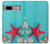 S3428 Aqua Bois Coquille d'étoile de mer Etui Coque Housse pour Google Pixel 7a S3428 Aqua Bois Coquille d'étoile de mer Etui Coque Housse pour Google Pixel 7a