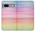 S3507 Coloré Arc-en-ciel pastel Etui Coque Housse pour Google Pixel 7a