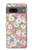 S3688 Motif d'art floral floral Etui Coque Housse pour Google Pixel 7a