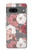 S3716 Motif floral rose Etui Coque Housse pour Google Pixel 7a