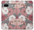 S3716 Motif floral rose Etui Coque Housse pour Google Pixel 7a
