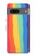 S3799 Arc-en-ciel aquarelle vertical mignon Etui Coque Housse pour Google Pixel 7a