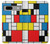 S3814 Composition de dessin au trait Piet Mondrian Etui Coque Housse pour Google Pixel 7a