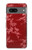 S3817 Motif de fleurs de cerisier floral rouge Etui Coque Housse pour Google Pixel 7a