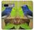 S3839 Oiseau bleu du bonheur Oiseau bleu Etui Coque Housse pour Google Pixel 7a