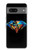 S3842 Diamant coloré abstrait Etui Coque Housse pour Google Pixel 7a