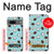S3860 Motif à pois de noix de coco Etui Coque Housse pour Google Pixel 7a