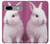 S3870 Mignon bébé lapin Etui Coque Housse pour Google Pixel 7a