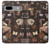 S3877 Université sombre Etui Coque Housse pour Google Pixel 7a