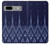 S3950 Motif textile thaïlandais bleu Etui Coque Housse pour Google Pixel 7a