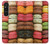 S0080 macarons Etui Coque Housse pour Sony Xperia 1 V