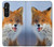 S0417 Renard Etui Coque Housse pour Sony Xperia 1 V