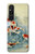 S1654 Carpe Koï poisson Peinture Art Etui Coque Housse pour Sony Xperia 1 V