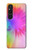 S2488 Tie Dye Couleur Etui Coque Housse pour Sony Xperia 1 V