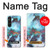 S2724 Dragon Blanc Piscine Haisu Lui Etui Coque Housse pour Sony Xperia 1 V