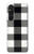 S2842 Noir et blanc Buffle motif de vérification Etui Coque Housse pour Sony Xperia 1 V