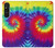 S2884 Tie Dye Swirl couleur Etui Coque Housse pour Sony Xperia 1 V