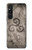 S2892 Symbole Triskele Texture de pierre Etui Coque Housse pour Sony Xperia 1 V