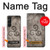 S2892 Symbole Triskele Texture de pierre Etui Coque Housse pour Sony Xperia 1 V