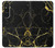 S2896 Marbre d'or imprimé graphique Etui Coque Housse pour Sony Xperia 1 V