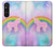 S3070 Arc en ciel pastel ciel Licorne Etui Coque Housse pour Sony Xperia 1 V