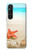 S3212 Coquilles de mer Étoile de mer Plage Etui Coque Housse pour Sony Xperia 1 V