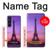 S3447 Paris Eiffel Le coucher du soleil Etui Coque Housse pour Sony Xperia 1 V