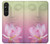 S3511 Fleur de lotus Bouddhisme Etui Coque Housse pour Sony Xperia 1 V