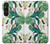 S3697 Oiseaux de la vie des feuilles Etui Coque Housse pour Sony Xperia 1 V