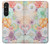 S3705 Fleur florale pastel Etui Coque Housse pour Sony Xperia 1 V