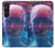 S3800 Visage humain numérique Etui Coque Housse pour Sony Xperia 1 V