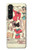 S3820 Poupée de papier de mode de cow-girl vintage Etui Coque Housse pour Sony Xperia 1 V