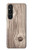 S3822 Graphique de la texture du bois imprimé Etui Coque Housse pour Sony Xperia 1 V
