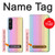 S3849 Couleurs verticales colorées Etui Coque Housse pour Sony Xperia 1 V