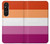 S3887 Drapeau de la fierté lesbienne Etui Coque Housse pour Sony Xperia 1 V