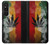 S3890 Drapeau Rasta Reggae Fumée Etui Coque Housse pour Sony Xperia 1 V