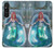 S3911 Jolie petite sirène Aqua Spa Etui Coque Housse pour Sony Xperia 1 V