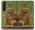 S3917 Cochon d'Inde géant de la famille Capybara Etui Coque Housse pour Sony Xperia 1 V