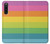 S2363 Arc en ciel Motif Etui Coque Housse pour Sony Xperia 10 V