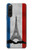 S2859 Drapeau France millésimé Tour Eiffel Etui Coque Housse pour Sony Xperia 10 V