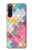 S2947 Bonbons Minimal Couleurs pastel Etui Coque Housse pour Sony Xperia 10 V
