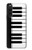 S3078 Noir et blanc Clavier de piano Etui Coque Housse pour Sony Xperia 10 V