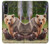 S3558 Famille d'ours Etui Coque Housse pour Sony Xperia 10 V