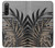 S3692 Feuilles de palmier gris noir Etui Coque Housse pour Sony Xperia 10 V