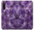 S3713 Graphique violet améthyste à quartz imprimé Etui Coque Housse pour Sony Xperia 10 V