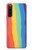 S3799 Arc-en-ciel aquarelle vertical mignon Etui Coque Housse pour Sony Xperia 10 V