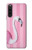 S3805 Flamant Rose Pastel Etui Coque Housse pour Sony Xperia 10 V