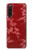 S3817 Motif de fleurs de cerisier floral rouge Etui Coque Housse pour Sony Xperia 10 V