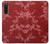 S3817 Motif de fleurs de cerisier floral rouge Etui Coque Housse pour Sony Xperia 10 V